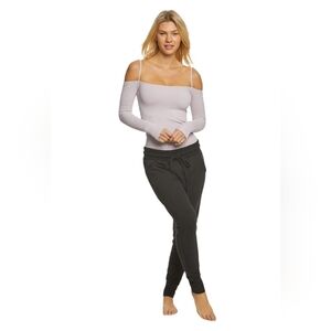 Free People Black Track Pants